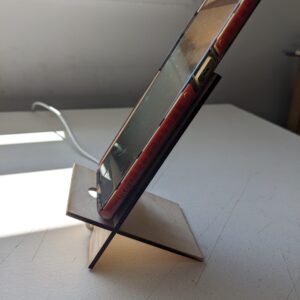 Personalised, collapsible mobile phone stand