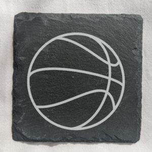 Sports Basketball single slate coaster, ideal gift for birthday or anniversary