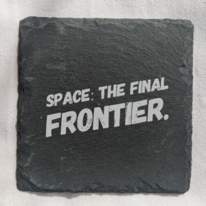 Star Trek, Enterprise, final frontier Slate coasters, set of 4 (set 2 of 2)